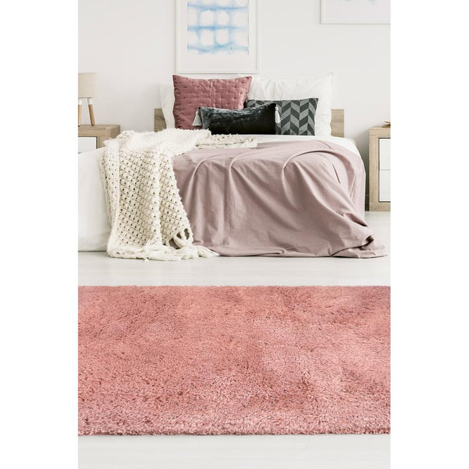 Soft Washable Cosy Pink Rug