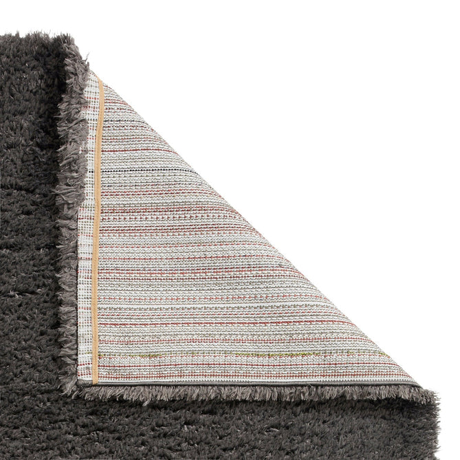 Solace 0961 Soft Plush Recycled Polyester Plain Shaggy Charcoal Grey Rug-Think Rugs-Rug Love - The Most Loved Rug Store