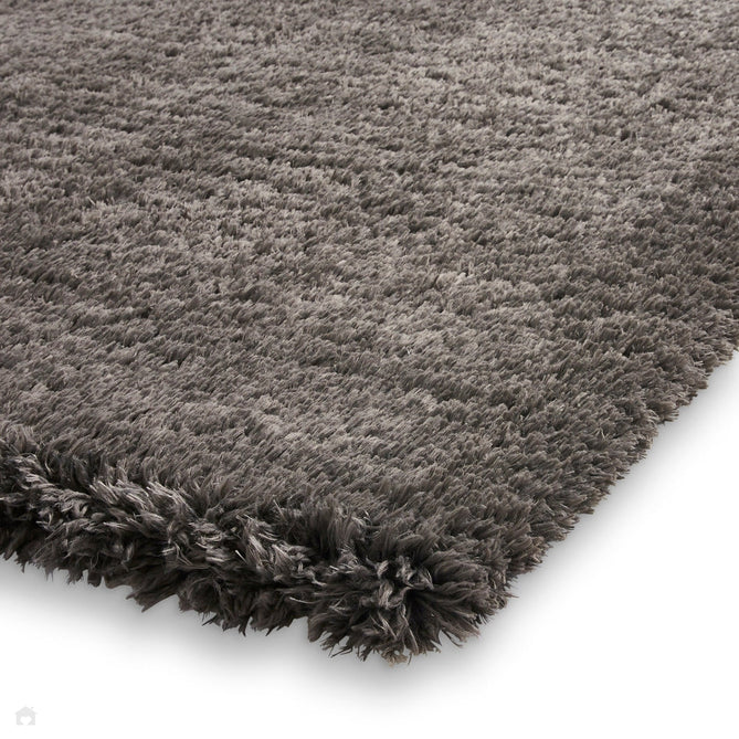 Solace 0961 Soft Plush Recycled Polyester Plain Shaggy Charcoal Grey Rug-Think Rugs-Rug Love - The Most Loved Rug Store