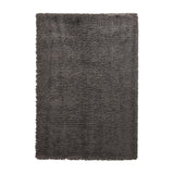 Solace 0961 Soft Plush Recycled Polyester Plain Shaggy Charcoal Rug