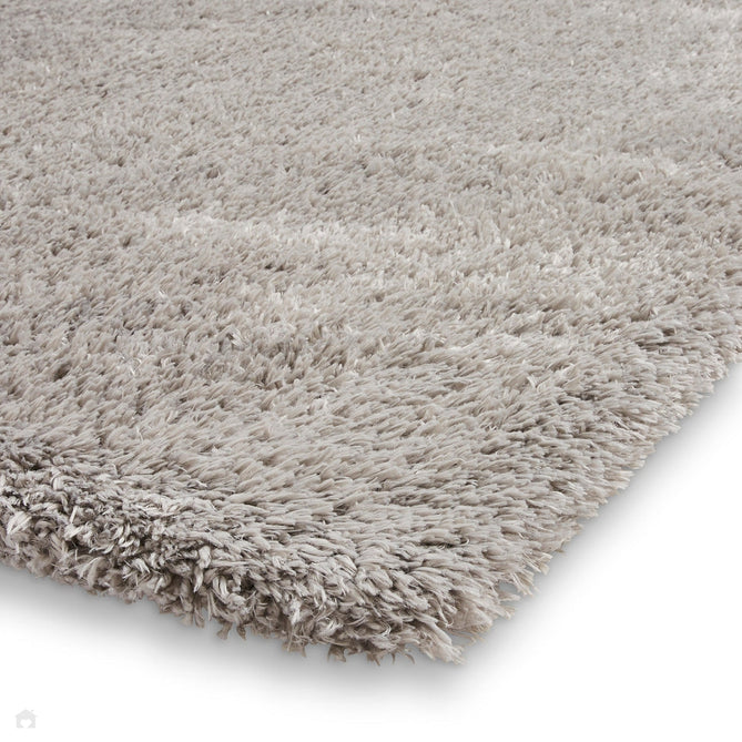 Solace 0961 Soft Plush Recycled Polyester Plain Shaggy Grey Rug-Think Rugs-Rug Love - The Most Loved Rug Store