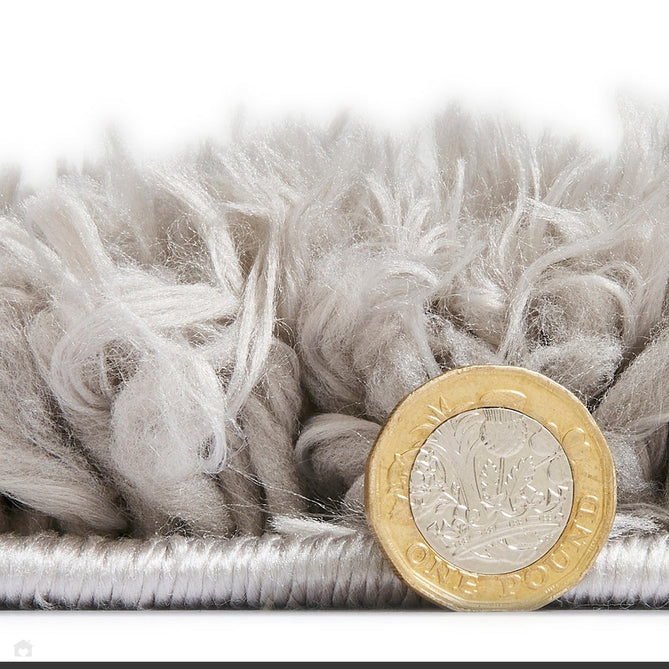Solace 0961 Soft Plush Recycled Polyester Plain Shaggy Grey Rug-Think Rugs-Rug Love - The Most Loved Rug Store