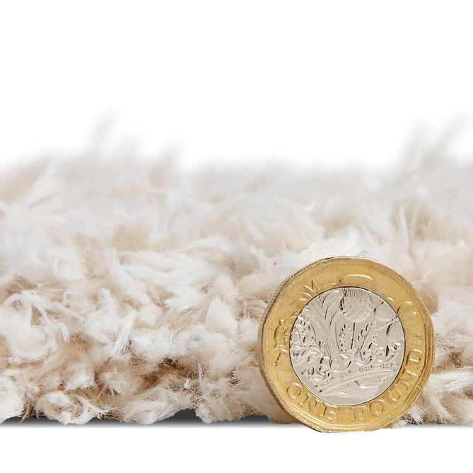 Solace 0961 Soft Plush Recycled Polyester Plain Shaggy Ivory Rug-Think Rugs-Rug Love - The Most Loved Rug Store