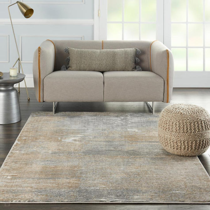 Solace SLA01 Grey/Beige Runner-Nourison-Rug Love - The Most Loved Rug Store