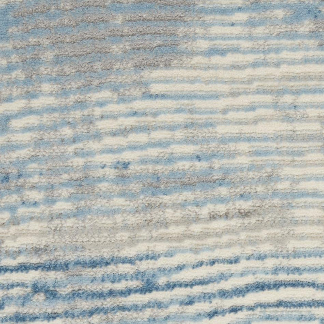 Solace SLA01 Ivory/Grey/Blue Runner-Nourison-Rug Love - The Most Loved Rug Store