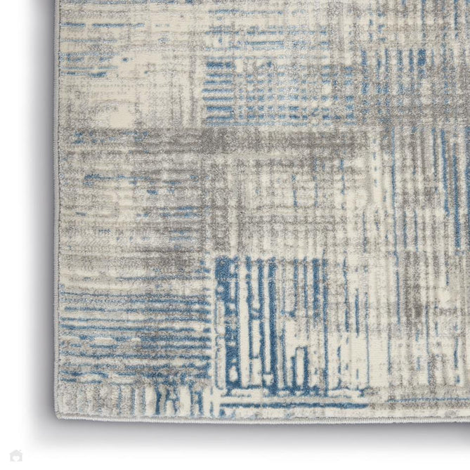Solace SLA03 Ivory/Grey/Blue Rug-Nourison-Rug Love - The Most Loved Rug Store