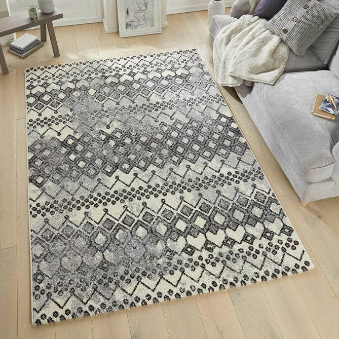 Somerset SOM104 White/Anthracite Rug-Concept Looms-Rug Love - The Most Loved Rug Store
