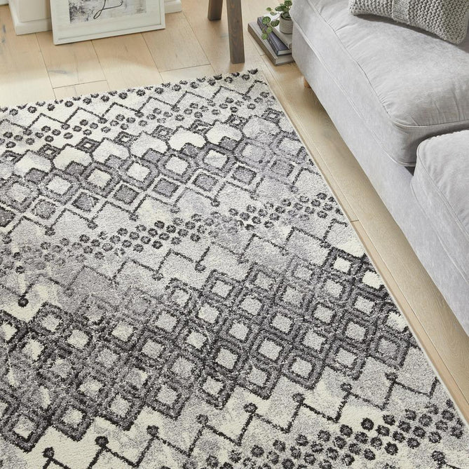 Somerset SOM104 White/Anthracite Rug-Concept Looms-Rug Love - The Most Loved Rug Store