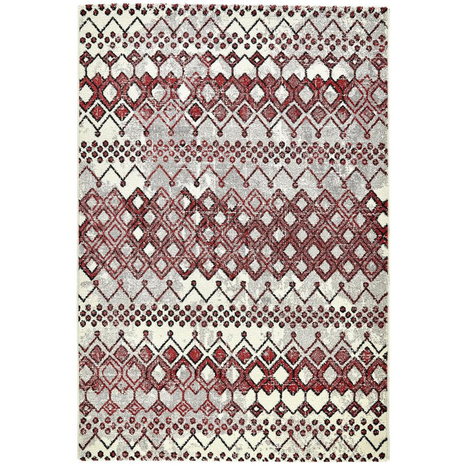 Somerset SOM104 White/Terracota Red Rug-Concept Looms-Rug Love - The Most Loved Rug Store