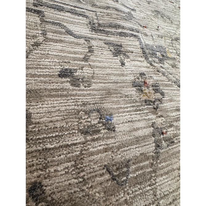 Sovereign Traditional Persian Vintage Distressed Shimmer Medallion Border Soft-Touch Ribbed Textured Polyester Low Profile Short Pile Fringe Ash Beige/Natural/Grey/Multi Rug-Asiatic Carpets-Rug Love - The Most Loved Rug Store