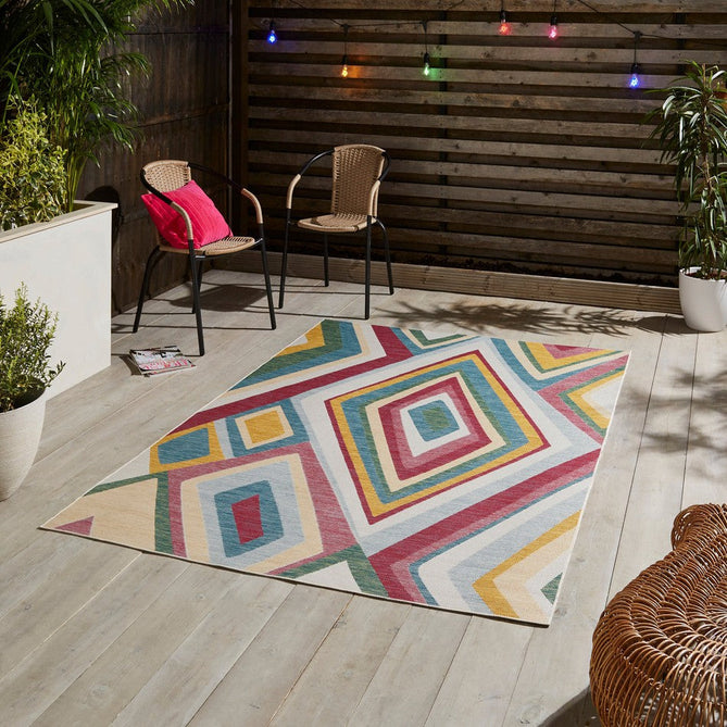 Spectrum E9335 Modern Abstract Durable Stain-Resistant Weatherproof Flatweave In-Outdoor Multicolour Rug-Think Rugs-Rug Love - The Most Loved Rug Store