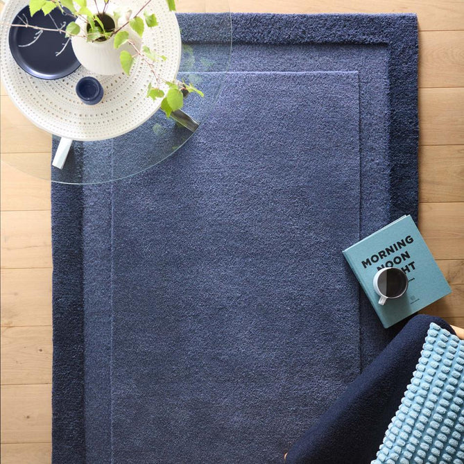 Stacked Border Evening Blue Rug-Origins-Rug Love - The Most Loved Rug Store
