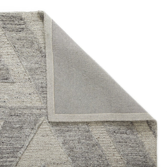 Stellar Arrow Modern Geometric Hand-Woven Sumak Style Textured Wool Loop Pile Grey Rug-Melrose-Rug Love - The Most Loved Rug Store