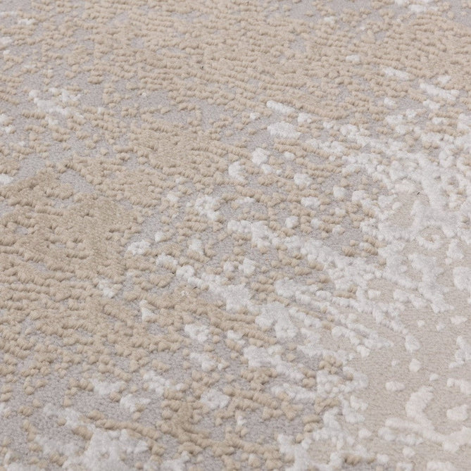 Stellar ST02 Modern Abstract Distressed Metallic Shimmer Hi-Low Textured Smooth Soft-Touch Polyester Low Profile Short Pile Beige/Grey/Cream Rug-Asiatic Carpets-Rug Love - The Most Loved Rug Store