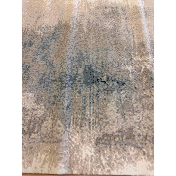 Stellar ST05 Modern Abstract Distressed Metallic Shimmer Hi-Low Textured Smooth Soft-Touch Polyester Low Profile Short Pile Blue/Grey/Cream/Beige Rug-Asiatic Carpets-Rug Love - The Most Loved Rug Store