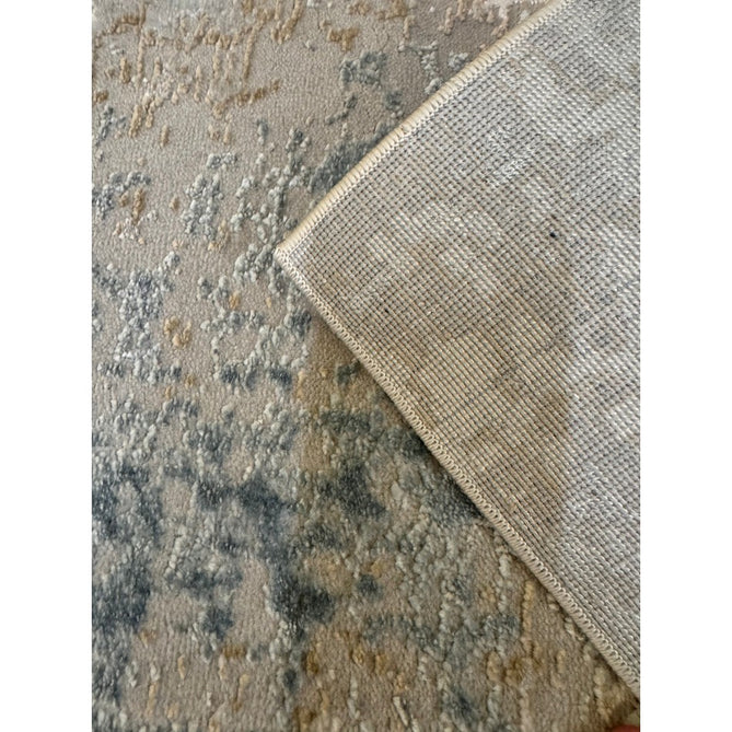 Stellar ST05 Modern Abstract Distressed Metallic Shimmer Hi-Low Textured Smooth Soft-Touch Polyester Low Profile Short Pile Blue/Grey/Cream/Beige Rug-Asiatic Carpets-Rug Love - The Most Loved Rug Store