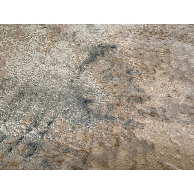 Stellar ST05 Modern Abstract Distressed Metallic Shimmer Hi-Low Textured Smooth Soft-Touch Polyester Low Profile Short Pile Blue/Grey/Cream/Beige Rug-Asiatic Carpets-Rug Love - The Most Loved Rug Store