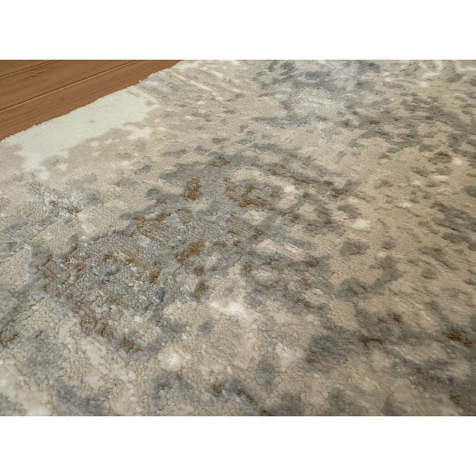 Stellar ST05 Modern Abstract Distressed Metallic Shimmer Hi-Low Textured Smooth Soft-Touch Polyester Low Profile Short Pile Blue/Grey/Cream/Beige Rug-Asiatic Carpets-Rug Love - The Most Loved Rug Store