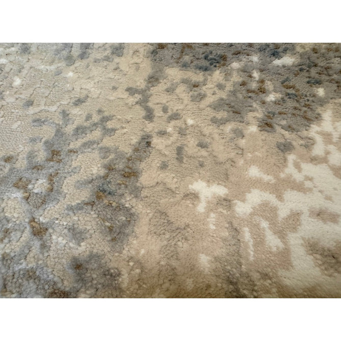 Stellar ST05 Modern Abstract Distressed Metallic Shimmer Hi-Low Textured Smooth Soft-Touch Polyester Low Profile Short Pile Blue/Grey/Cream/Beige Rug-Asiatic Carpets-Rug Love - The Most Loved Rug Store