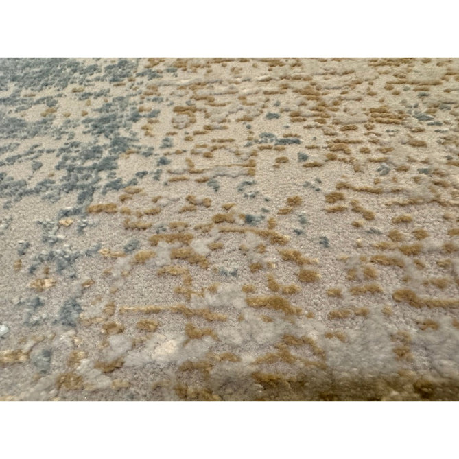 Stellar ST05 Modern Abstract Distressed Metallic Shimmer Hi-Low Textured Smooth Soft-Touch Polyester Low Profile Short Pile Blue/Grey/Cream/Beige Rug-Asiatic Carpets-Rug Love - The Most Loved Rug Store