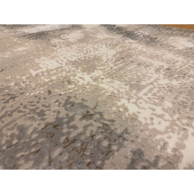 Stellar ST05 Modern Abstract Distressed Metallic Shimmer Hi-Low Textured Smooth Soft-Touch Polyester Low Profile Short Pile Blue/Grey/Cream/Beige Rug-Asiatic Carpets-Rug Love - The Most Loved Rug Store