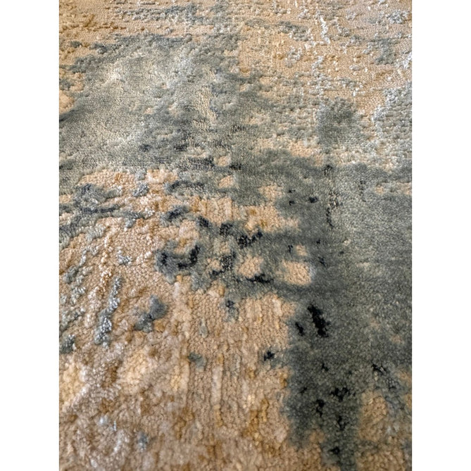 Stellar ST05 Modern Abstract Distressed Metallic Shimmer Hi-Low Textured Smooth Soft-Touch Polyester Low Profile Short Pile Blue/Grey/Cream/Beige Rug-Asiatic Carpets-Rug Love - The Most Loved Rug Store