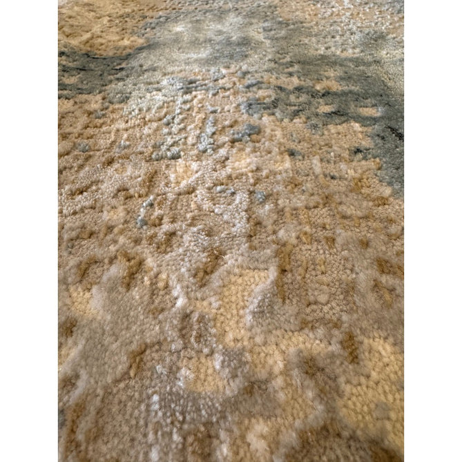 Stellar ST05 Modern Abstract Distressed Metallic Shimmer Hi-Low Textured Smooth Soft-Touch Polyester Low Profile Short Pile Blue/Grey/Cream/Beige Rug-Asiatic Carpets-Rug Love - The Most Loved Rug Store