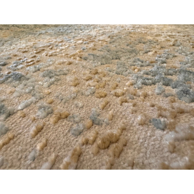 Stellar ST05 Modern Abstract Distressed Metallic Shimmer Hi-Low Textured Smooth Soft-Touch Polyester Low Profile Short Pile Blue/Grey/Cream/Beige Rug-Asiatic Carpets-Rug Love - The Most Loved Rug Store