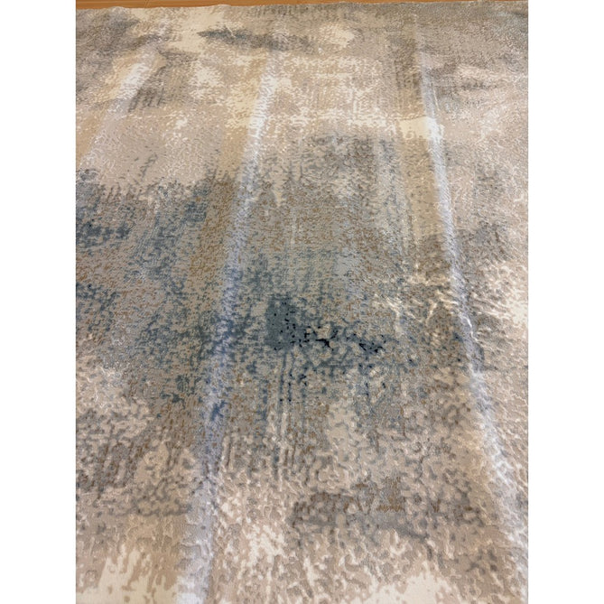 Stellar ST05 Modern Abstract Distressed Metallic Shimmer Hi-Low Textured Smooth Soft-Touch Polyester Low Profile Short Pile Blue/Grey/Cream/Beige Rug-Asiatic Carpets-Rug Love - The Most Loved Rug Store
