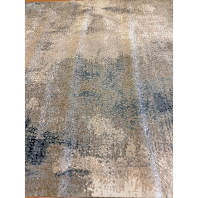 Stellar ST05 Modern Abstract Distressed Metallic Shimmer Hi-Low Textured Smooth Soft-Touch Polyester Low Profile Short Pile Blue/Grey/Cream/Beige Rug-Asiatic Carpets-Rug Love - The Most Loved Rug Store