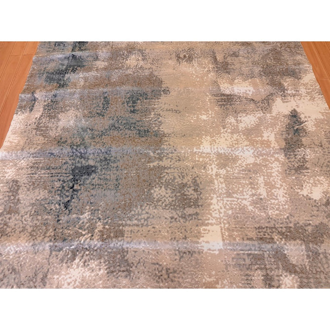 Stellar ST05 Modern Abstract Distressed Metallic Shimmer Hi-Low Textured Smooth Soft-Touch Polyester Low Profile Short Pile Blue/Grey/Cream/Beige Rug-Asiatic Carpets-Rug Love - The Most Loved Rug Store