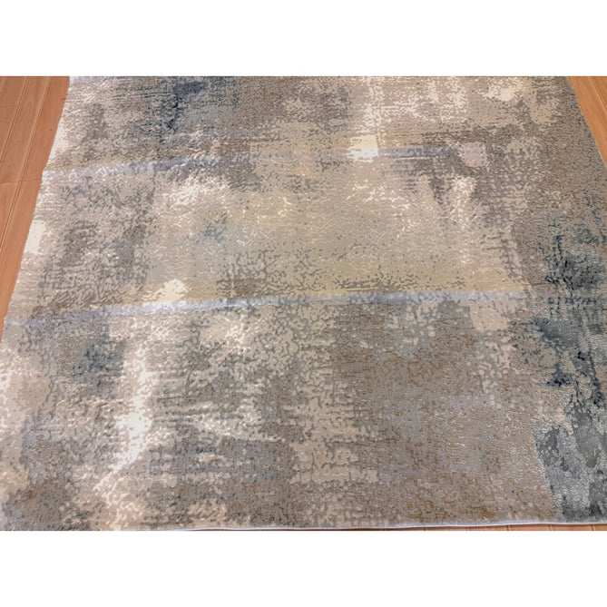 Stellar ST05 Modern Abstract Distressed Metallic Shimmer Hi-Low Textured Smooth Soft-Touch Polyester Low Profile Short Pile Blue/Grey/Cream/Beige Rug-Asiatic Carpets-Rug Love - The Most Loved Rug Store