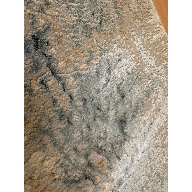 Stellar ST05 Modern Abstract Distressed Shimmer Hi-Low Textured Smooth Soft-Touch Polyblend Short Pile Blue/Grey/Cream/Beige Rug-Asiatic Carpets-Rug Love - The Most Loved Rug Store