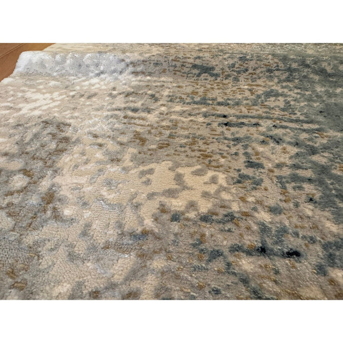 Stellar ST05 Modern Abstract Distressed Shimmer Hi-Low Textured Smooth Soft-Touch Polyblend Short Pile Blue/Grey/Cream/Beige Rug-Asiatic Carpets-Rug Love - The Most Loved Rug Store