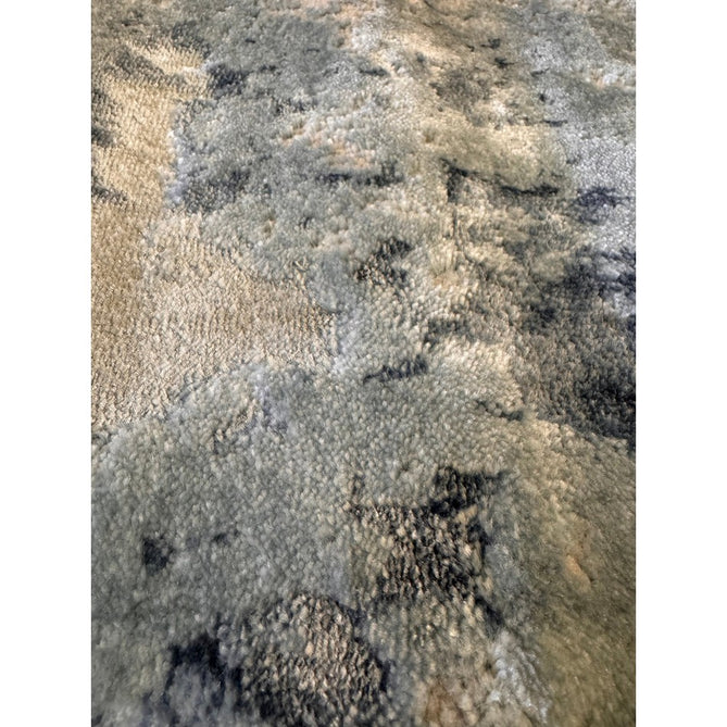 Stellar ST05 Modern Abstract Distressed Shimmer Hi-Low Textured Smooth Soft-Touch Polyblend Short Pile Blue/Grey/Cream/Beige Rug-Asiatic Carpets-Rug Love - The Most Loved Rug Store