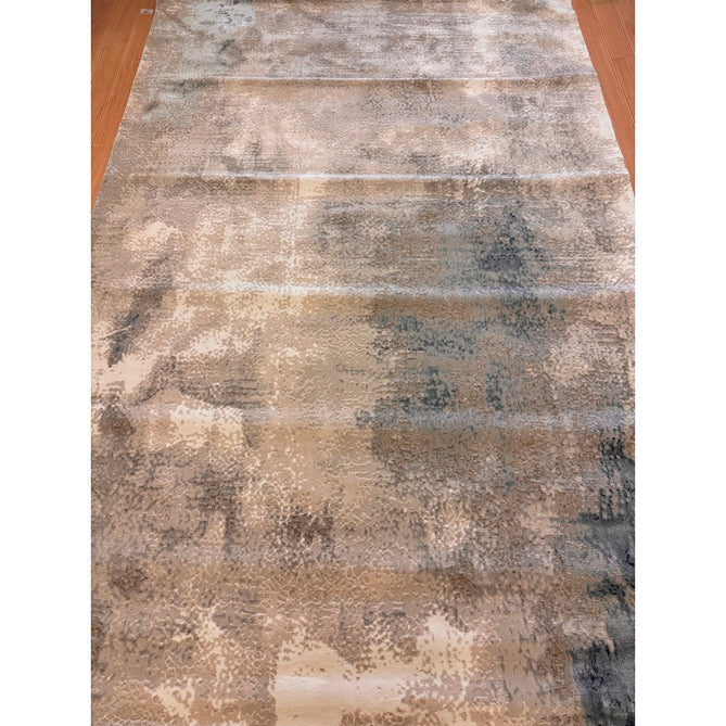 Stellar ST05 Modern Abstract Distressed Shimmer Hi-Low Textured Smooth Soft-Touch Polyblend Short Pile Blue/Grey/Cream/Beige Rug-Asiatic Carpets-Rug Love - The Most Loved Rug Store