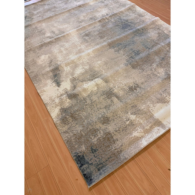 Stellar ST05 Modern Abstract Distressed Shimmer Hi-Low Textured Smooth Soft-Touch Polyblend Short Pile Blue/Grey/Cream/Beige Rug-Asiatic Carpets-Rug Love - The Most Loved Rug Store