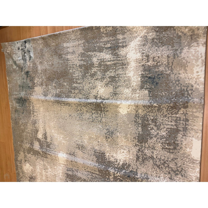 Stellar ST05 Modern Abstract Distressed Shimmer Hi-Low Textured Smooth Soft-Touch Polyblend Short Pile Blue/Grey/Cream/Beige Rug-Asiatic Carpets-Rug Love - The Most Loved Rug Store