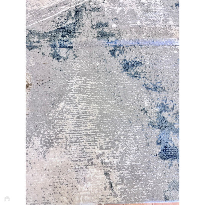 Stellar ST06 Modern Abstract Distressed Metallic Shimmer Hi-Low Textured Smooth Soft-Touch Polyester Low Profile Short Pile Blue/Grey/Cream/Beige Rug-Asiatic Carpets-Rug Love - The Most Loved Rug Store