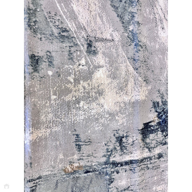 Stellar ST06 Modern Abstract Distressed Metallic Shimmer Hi-Low Textured Smooth Soft-Touch Polyester Low Profile Short Pile Blue/Grey/Cream/Beige Rug-Asiatic Carpets-Rug Love - The Most Loved Rug Store