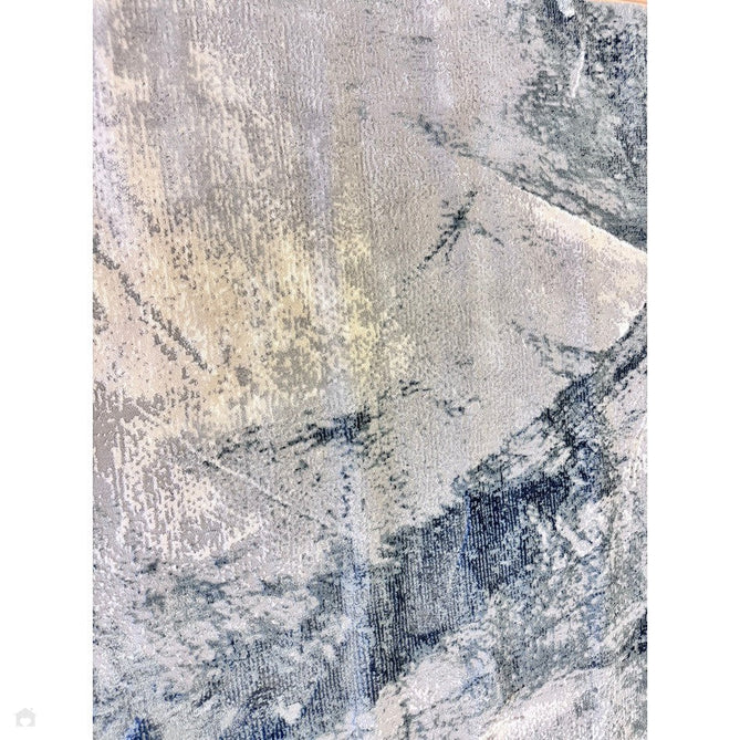 Stellar ST06 Modern Abstract Distressed Metallic Shimmer Hi-Low Textured Smooth Soft-Touch Polyester Low Profile Short Pile Blue/Grey/Cream/Beige Rug-Asiatic Carpets-Rug Love - The Most Loved Rug Store
