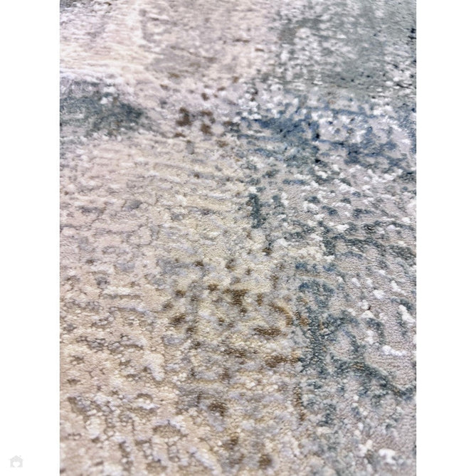Stellar ST06 Modern Abstract Distressed Metallic Shimmer Hi-Low Textured Smooth Soft-Touch Polyester Low Profile Short Pile Blue/Grey/Cream/Beige Rug-Asiatic Carpets-Rug Love - The Most Loved Rug Store