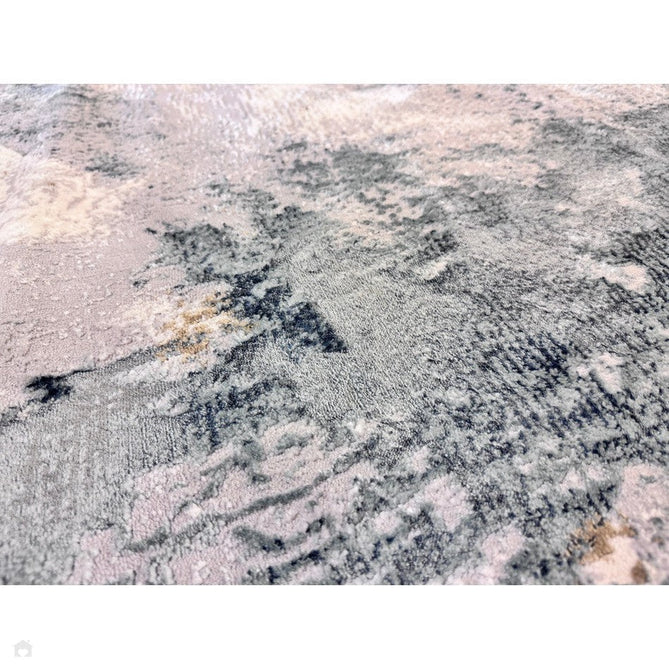 Stellar ST06 Modern Abstract Distressed Metallic Shimmer Hi-Low Textured Smooth Soft-Touch Polyester Low Profile Short Pile Blue/Grey/Cream/Beige Rug-Asiatic Carpets-Rug Love - The Most Loved Rug Store