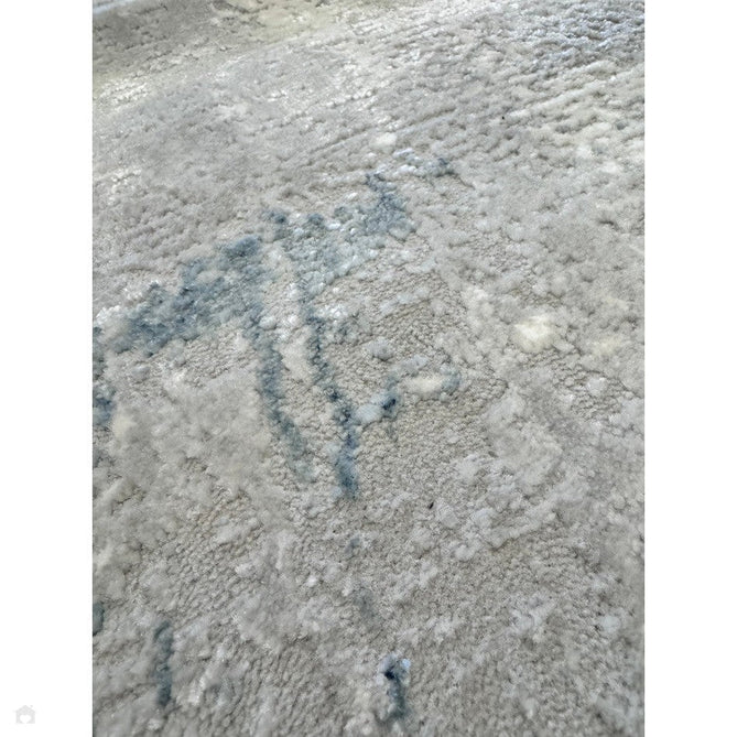 Stellar ST06 Modern Abstract Distressed Metallic Shimmer Hi-Low Textured Smooth Soft-Touch Polyester Low Profile Short Pile Blue/Grey/Cream/Beige Rug-Asiatic Carpets-Rug Love - The Most Loved Rug Store