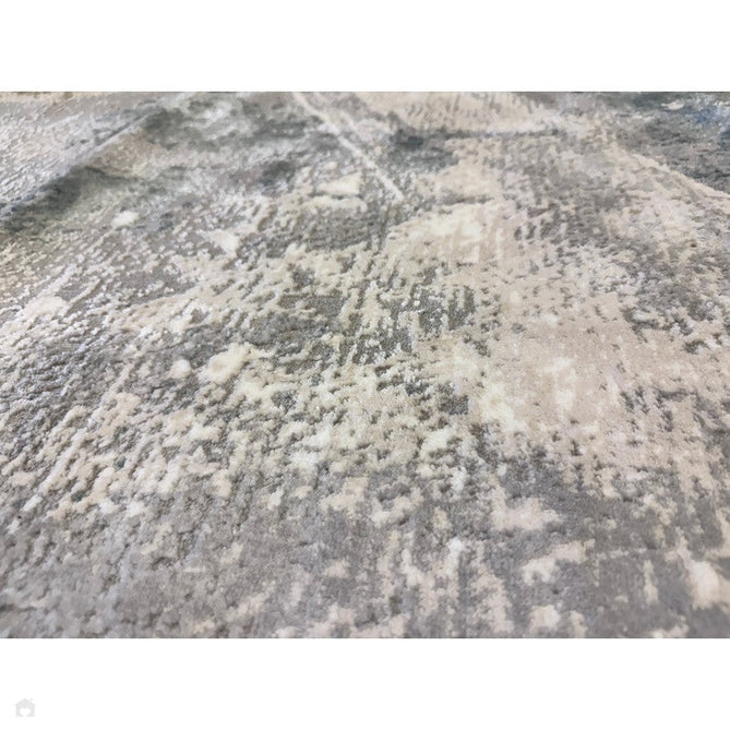 Stellar ST06 Modern Abstract Distressed Metallic Shimmer Hi-Low Textured Smooth Soft-Touch Polyester Low Profile Short Pile Blue/Grey/Cream/Beige Rug-Asiatic Carpets-Rug Love - The Most Loved Rug Store