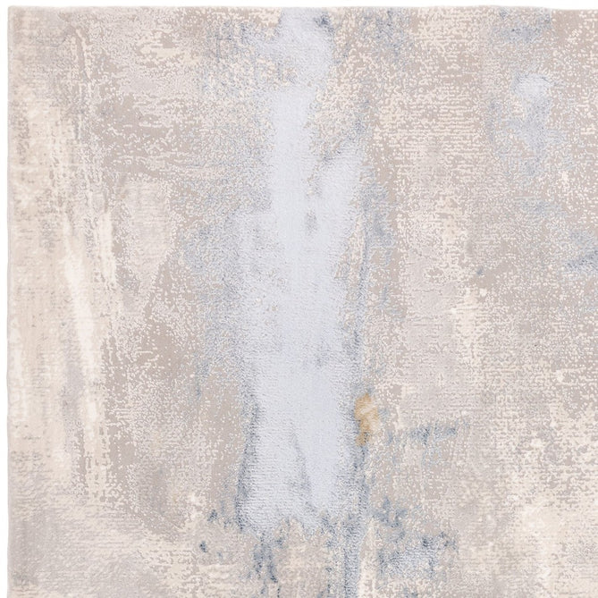 Stellar ST06 Modern Abstract Distressed Metallic Shimmer Hi-Low Textured Smooth Soft-Touch Polyester Low Profile Short Pile Blue/Grey/Cream/Beige Rug-Asiatic Carpets-Rug Love - The Most Loved Rug Store