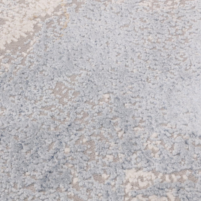 Stellar ST06 Modern Abstract Distressed Metallic Shimmer Hi-Low Textured Smooth Soft-Touch Polyester Low Profile Short Pile Blue/Grey/Cream/Beige Rug-Asiatic Carpets-Rug Love - The Most Loved Rug Store