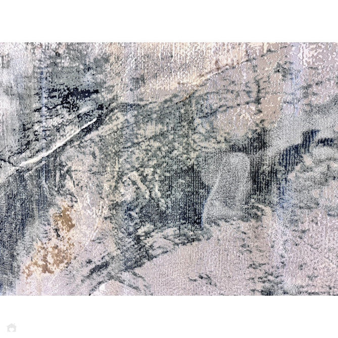 Stellar ST06 Modern Abstract Distressed Shimmer Hi-Low Textured Smooth Soft-Touch Polyblend Short Pile Blue/Grey/Cream/Beige Rug-Asiatic Carpets-Rug Love - The Most Loved Rug Store