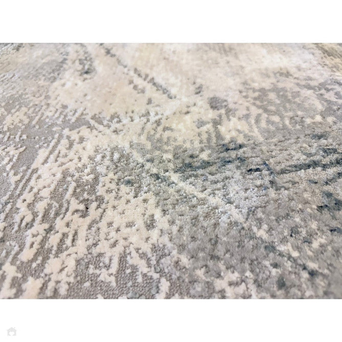 Stellar ST06 Modern Abstract Distressed Shimmer Hi-Low Textured Smooth Soft-Touch Polyblend Short Pile Blue/Grey/Cream/Beige Rug-Asiatic Carpets-Rug Love - The Most Loved Rug Store