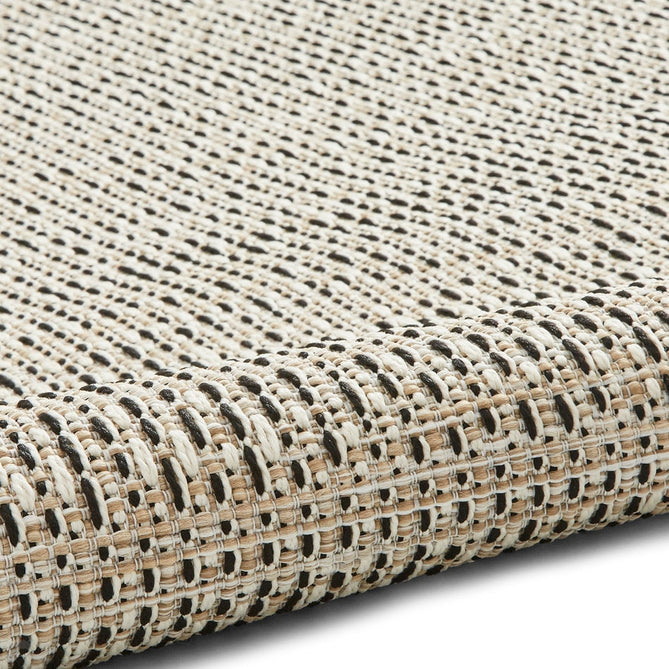 Stitch 9682 Durable Stain-Resistant Weatherproof Flatweave In-Outdoor Beige/Black Rug-Think Rugs-Rug Love - The Most Loved Rug Store